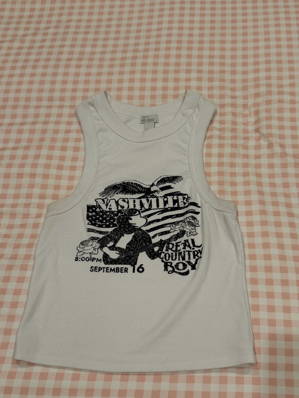 Nashville Racer back tank top